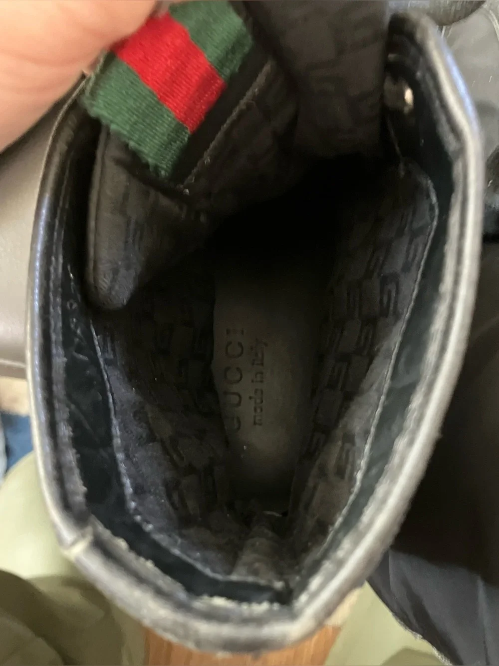 Gucci Nylon Interlocking G High-Top Sneaker